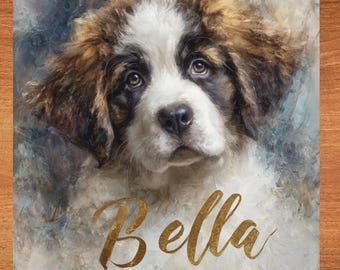 Saint Bernard Decorative Tile thumbnail 1