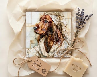 Irish Setter Spa Dog Ceramic Tile thumbnail 2
