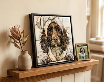 Boykin Spaniel Spa Dog Ceramic Tile thumbnail 1