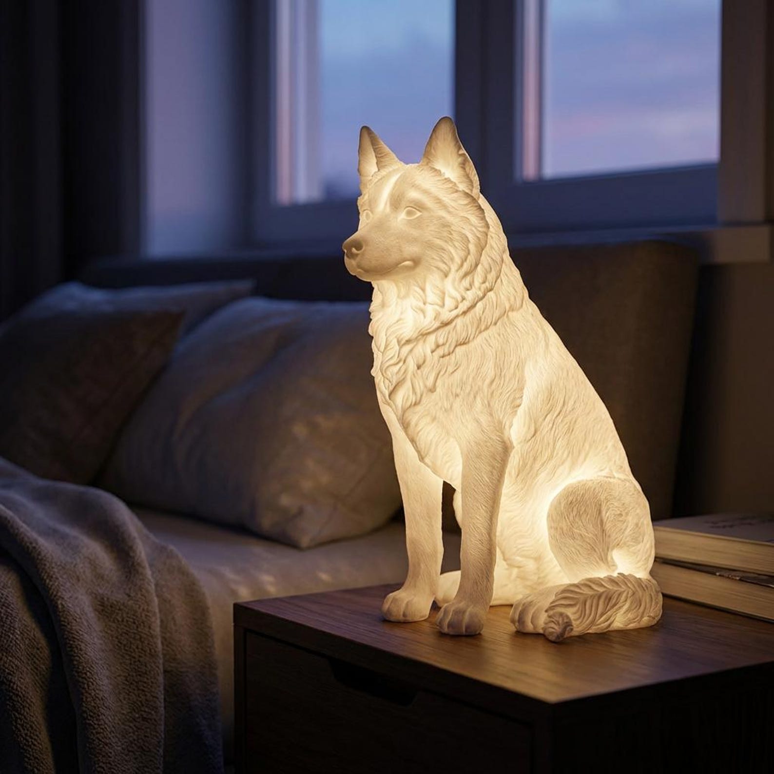 Siberian Husky Dog Luminary Night Light