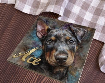 Doberman Pinscher Decorative Tile thumbnail 3