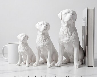 Rottweiler Realistic Seated Dog Statue thumbnail 3