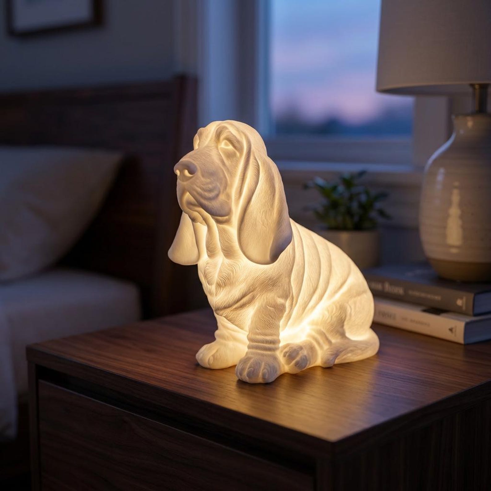 Basset Hound Dog Luminary Night Light