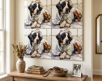 Greater Swiss Mountain Dog Spa Dog Ceramic Tile thumbnail 4