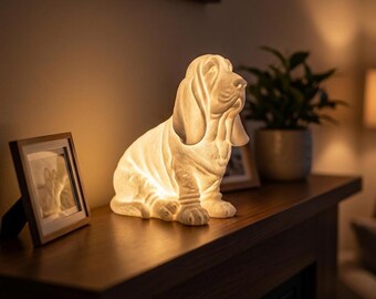 Basset Hound Dog Luminary Night Light thumbnail 3