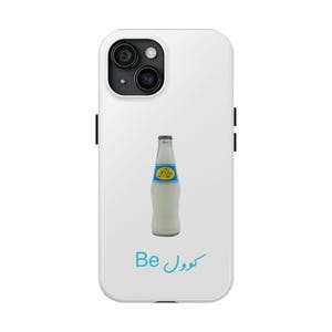 Persian Pop Culture Tough Phone Cases, Be Cool, Doogh Ab-Ali, Funny Farsi Typography, Iranian Meme Culture, Retro Design