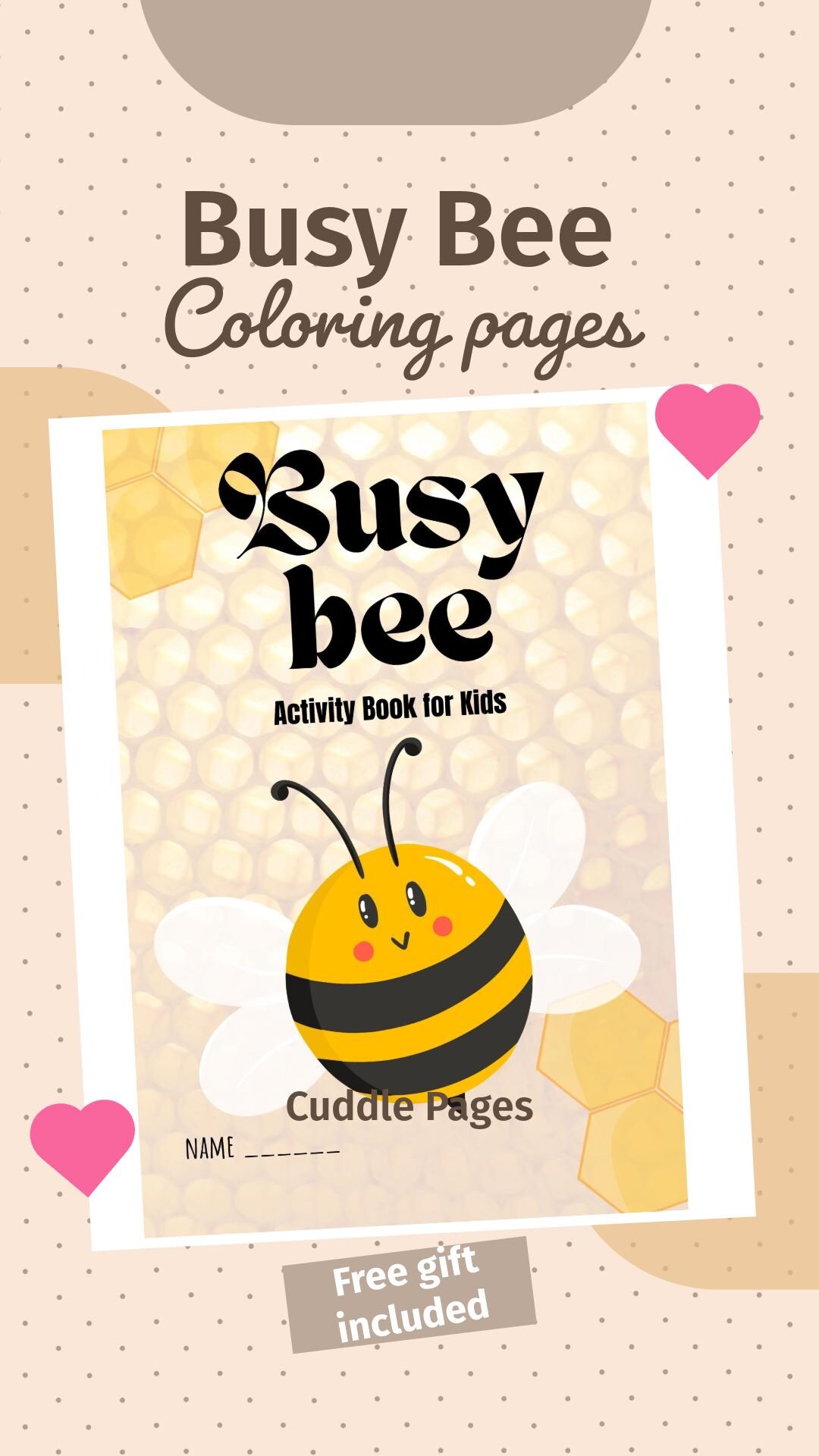 Busy Bee Activity Book for Kids | Printable Preschool Worksheets ...