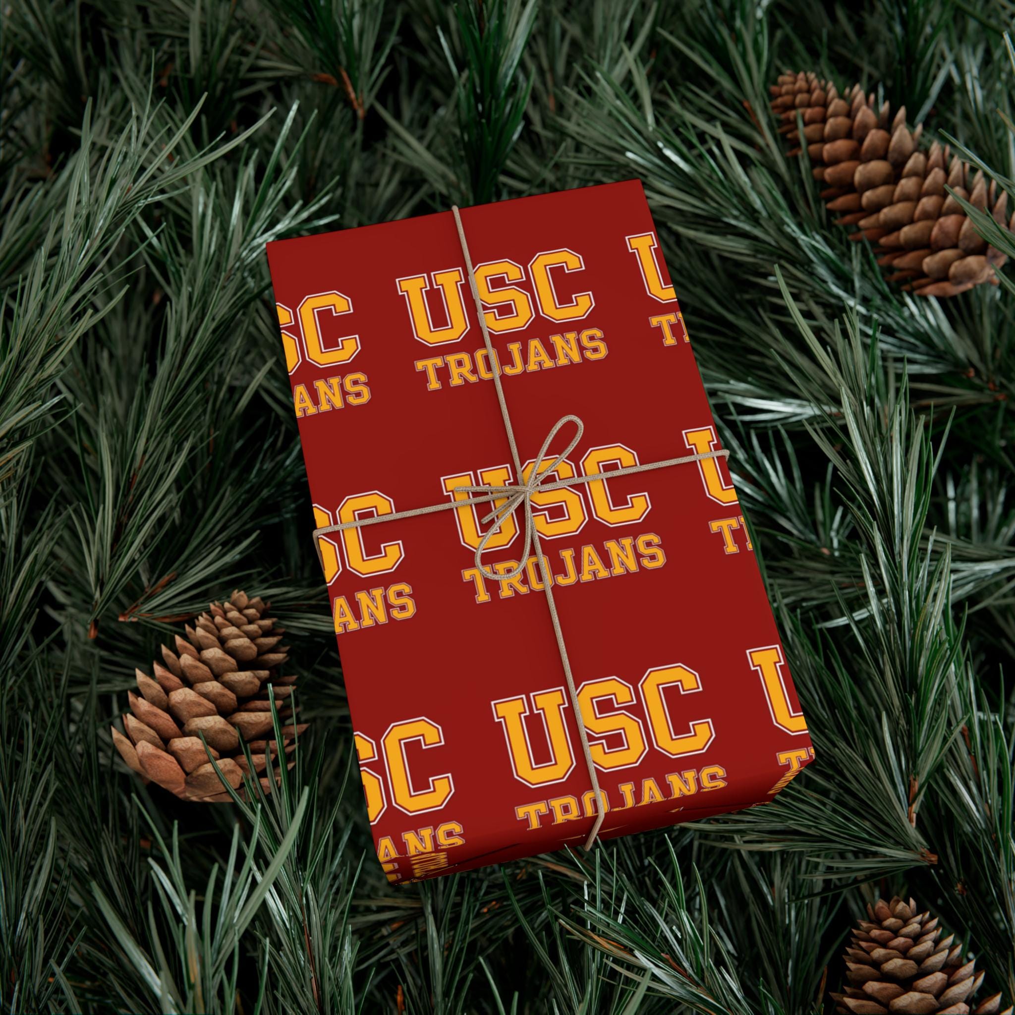 Discover USC Trojans Gift Wrap Paper, College Themed Wrapping Paper, Holiday Gift Wrap, Sports Team Wrap, Graduation Gift Wrap