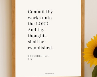 Proverbs Scripture Wall Art – 5 Printable Bible Verse Prints (Neutral + Brand Colors)