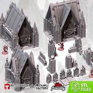 Graveyard Terrain for Wargaming  (Models designed by Txarli Factory)