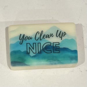 Father&#39;s Day Gift Soap – &quot;You Clean Up Nice&quot; – Funny Soap Bar for Dad, Husband, Boyfriend – Grooming Gift for Him, Ready to Gift