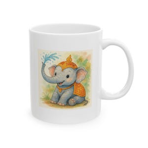 Elephant Animal Ceramic Mug - Cute Gift for Kids & Adults, Fun Kitchen Decor, Perfect for Coffee/Tea Lovers, Birthday, Holidays
