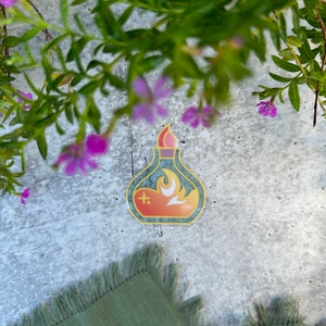 Ignis Regia Potion Transparent Vinyl Sticker