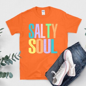 Salty Soul Unisex T-Shirt | Beach Vibes, Casual Wear, Summer Style, Gift for Ocean Lovers, Fun Party Tee