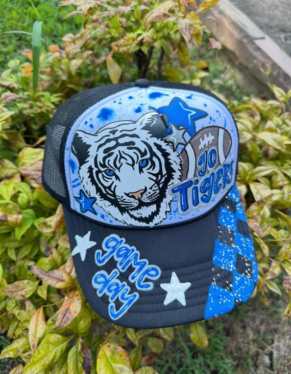 Custom Hand-painted Trucker Hat – Personalized Otto Brand - Etsy display picture 1