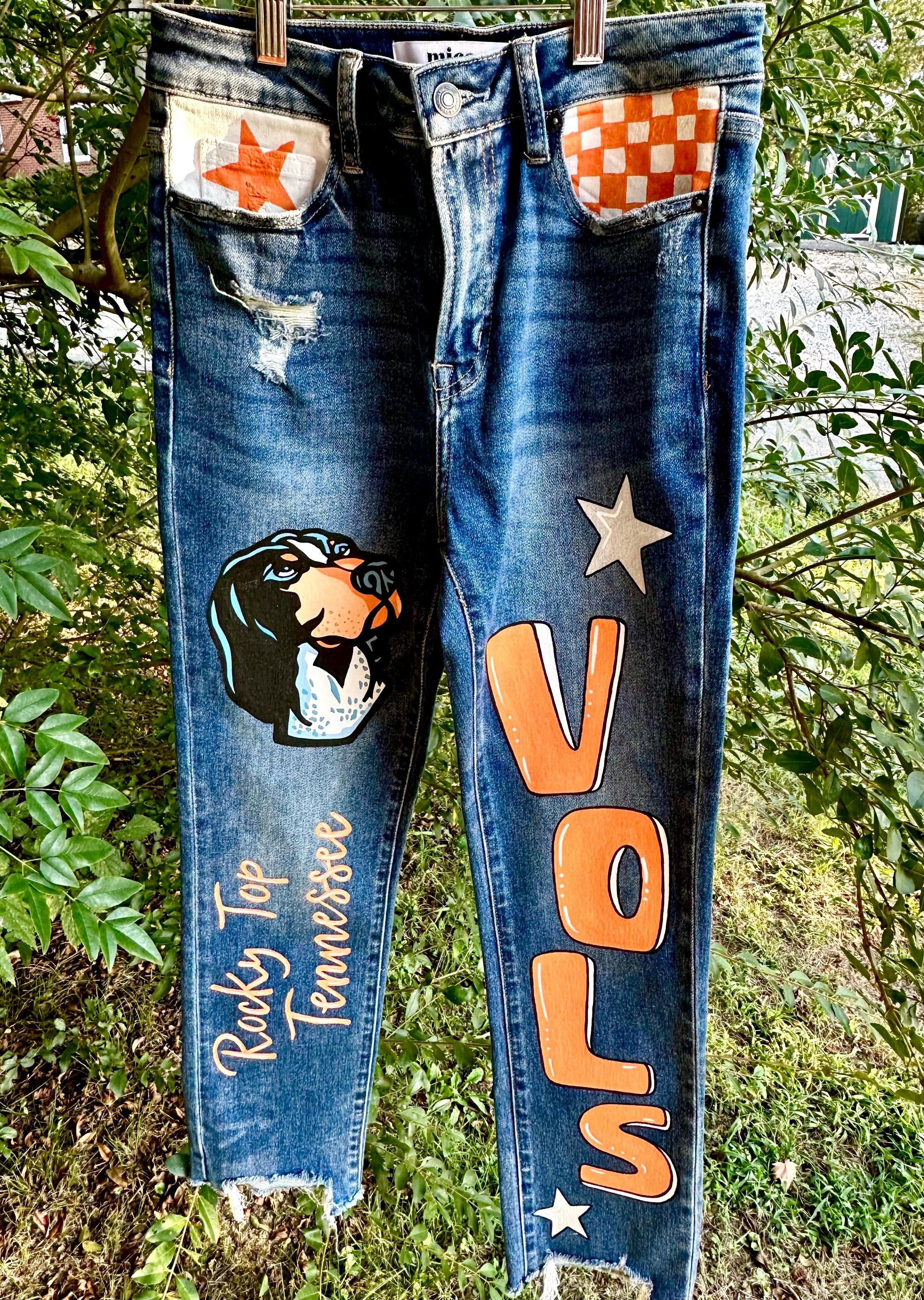 Painted jeans - Etsy 日本