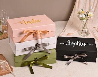 Personalized Bridesmaid Proposal Gift Box, Empty Bridesmaid Gift Box, Will You Be My Bridesmaid Box, Maid of Honor Gift Box,Wedding Gift Box