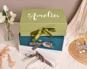 Personalized Bridesmaid Gift Box, Will You Be My Bridesmaid, Empty Bridesmaid Gift Box, Maid of Honor Gift Box, Bridesmaid Proposal Gift Box