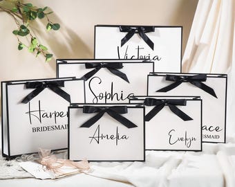 Personalized Bridesmaid Gift Bags, Wedding Gifts Bag, Bachelorette Party Bags