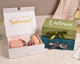 Custom Bridesmaid Proposal Gift Box, Personalized Wedding Party Box