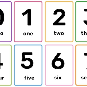 imprimíveis de calendário/ números/ meses do ano/ aprendizagem pré-escolar/ séries iniciais/ recursos visuais de contagem/ educativos/ cartões visuais de números