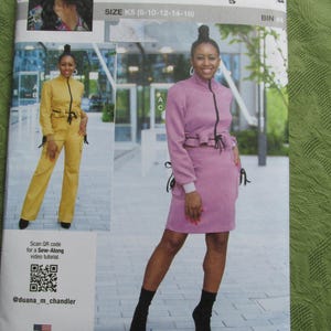 SW 161 Know Me by Mimi G ME2004 Lined Jacket Pants Women Size K5 Sizes 8 to 16 Sewing Pattern Uncut