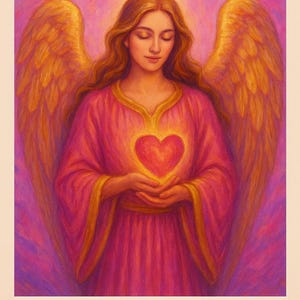 Compassion Oracle Card Angel Oracle Deck, Digital Oracle Cards , Printable Tarot Deck ...