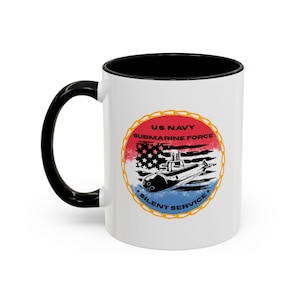 Coffee mug, navy, veteran, silent service, us navy, custom name, gift