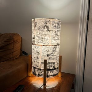Sailor Moon Manga Page Paper Table Lamp