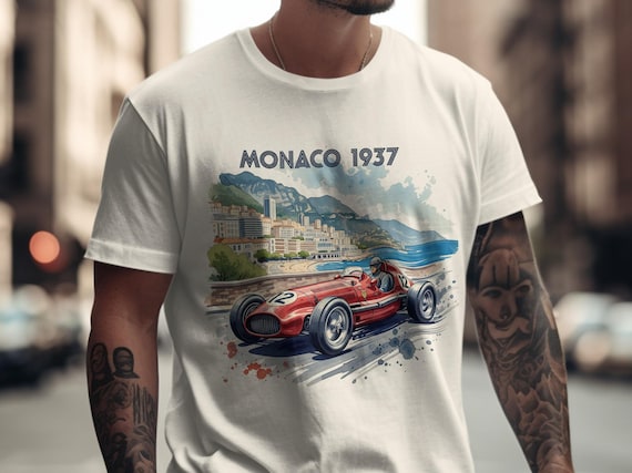 Monaco 1937 Racer T-Shirt: Retro Motorsport Tee
