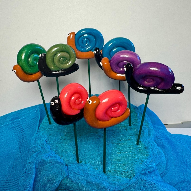 Polymer Clay Snail - Etsy