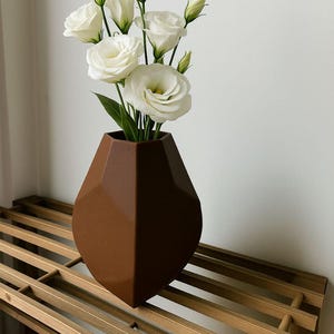 Modern Geometric Vase – Minimalist Decorative Pot for Home | Multiple Colors | 3D Printed