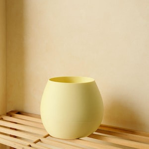Modern Self-Draining Planter – 3D Printed Two-Piece Pot with Drainage System | Minimalist Indoor Plant Pot | ZernoHome