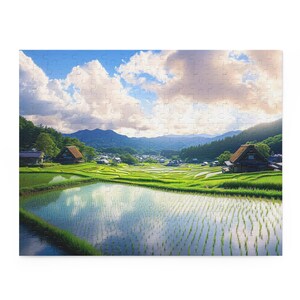 Rompecabezas de paisaje escénico, rompecabezas tranquilo de 120/252/500 piezas para amantes de la naturaleza, regalo perfecto para relajarse, jugar en familia y decorar el hogar.