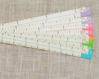 Stitch Measure Scale Set #1 - 24 for Brother Bulky Knitting Machine KH260/KH270 Brother knitting machine, machine knitting