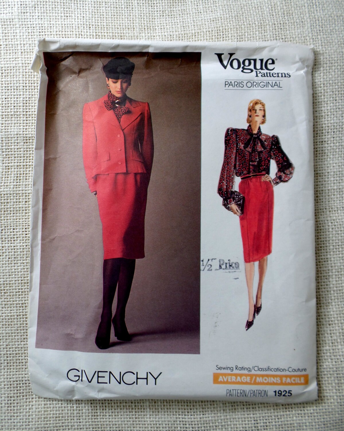Vogue Paris Original Givenchy 1980s 
