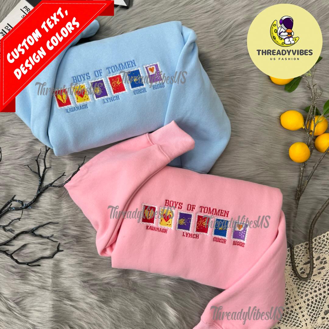 Boys of Tommen Embroidered Sweatshirt, Kavanagh Lynch Gibsie Crewneck, boys of tommen, releasing 10, boys of tommen merch, binding 13 merch