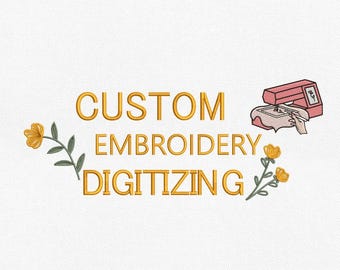 Custom Embroidery Digitizing, Personalized Logo Digitizing, Embroidery Digitizing Service