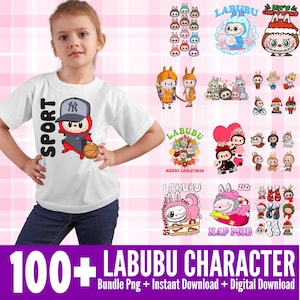 100+ Labubu PNG images, Bundle of Labubu Vector Digital File for Cricut, sublimation, Kawaii labubu svg, Labubu Bundle super cute monsters