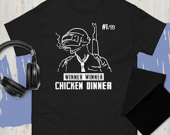 New Winner Winner Chicken Dinner Pubg Game Men's Black T-Shirt