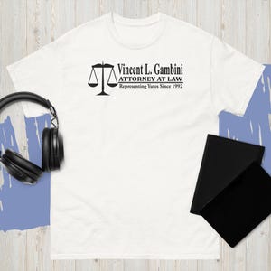 Neues My Cousin Vinny Vincent T-Shirt Gambini L Schwarz&Weiß Farbe Shirt USA Größe