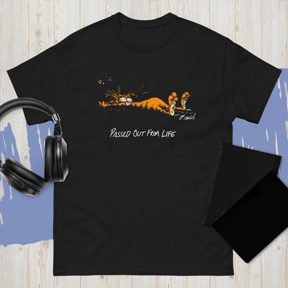 T-shirt Coton épais Unisex Bill The Cat (Bloom County) - Personnalisable - Marque Gildan 5000