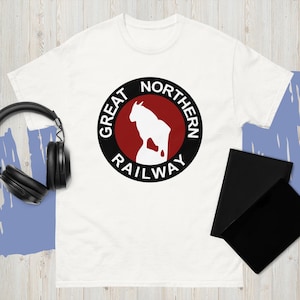 Great Northern Railway Railroad Retro t Shirt Mens Many Colors From Us