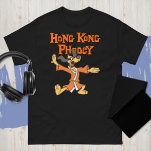 Hong Kong Phooey Retro 80&#39;S Saturday Morning Cartoon Shirt Usa Size S-3XL