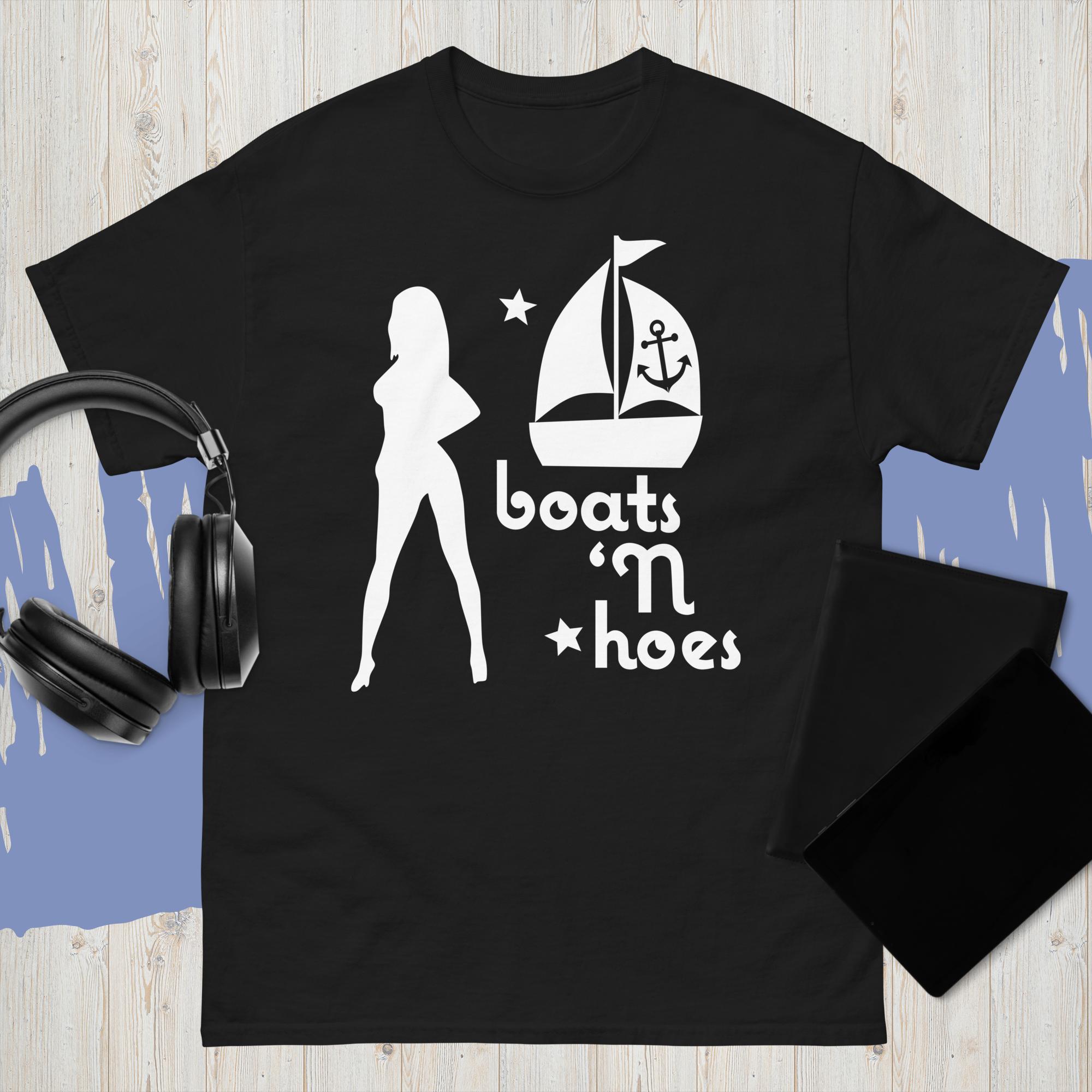 New Boat And Hoe Movie Logo T-Shirt Mens Casual Wear o Neck Shirt