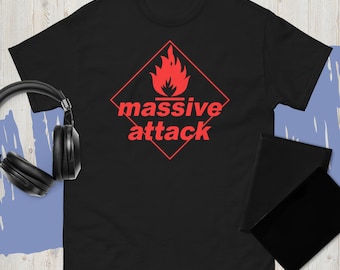 Vintage 90's Massive Attack Bristol England Del Naja Electronic