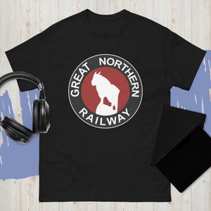 Great Northern Railway Railroad Retro t Shirt Mens Many Colors From Us