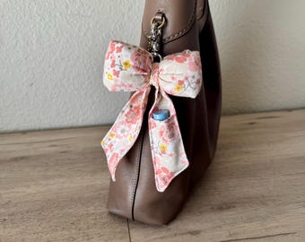 Lip Balm Holder Bow Keychain Bag Charm - Pick your Pattern
