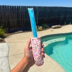 Multi-purpose 2 in 1 - Ice Pop Holder | Cast Iron Pan Handle Cover, Upcycled Cotton