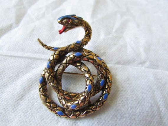 ART Snake Brooch
